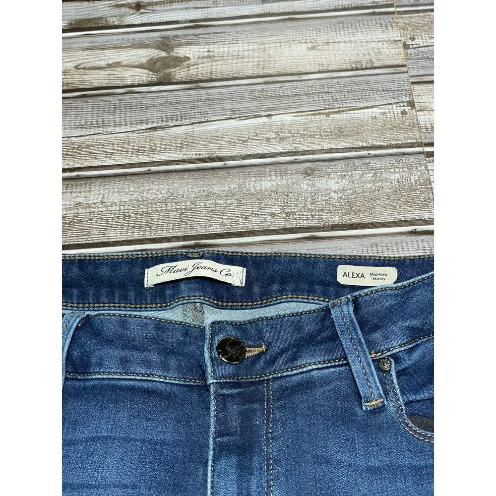 Mavi Jeans Women's Alexa Mid Rise Skinny Jeans 30in‎ Waist x 29